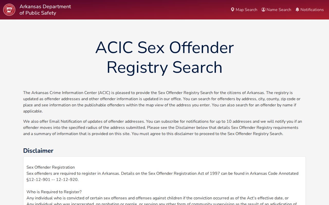 Conway residents directory Arkansas offender registry