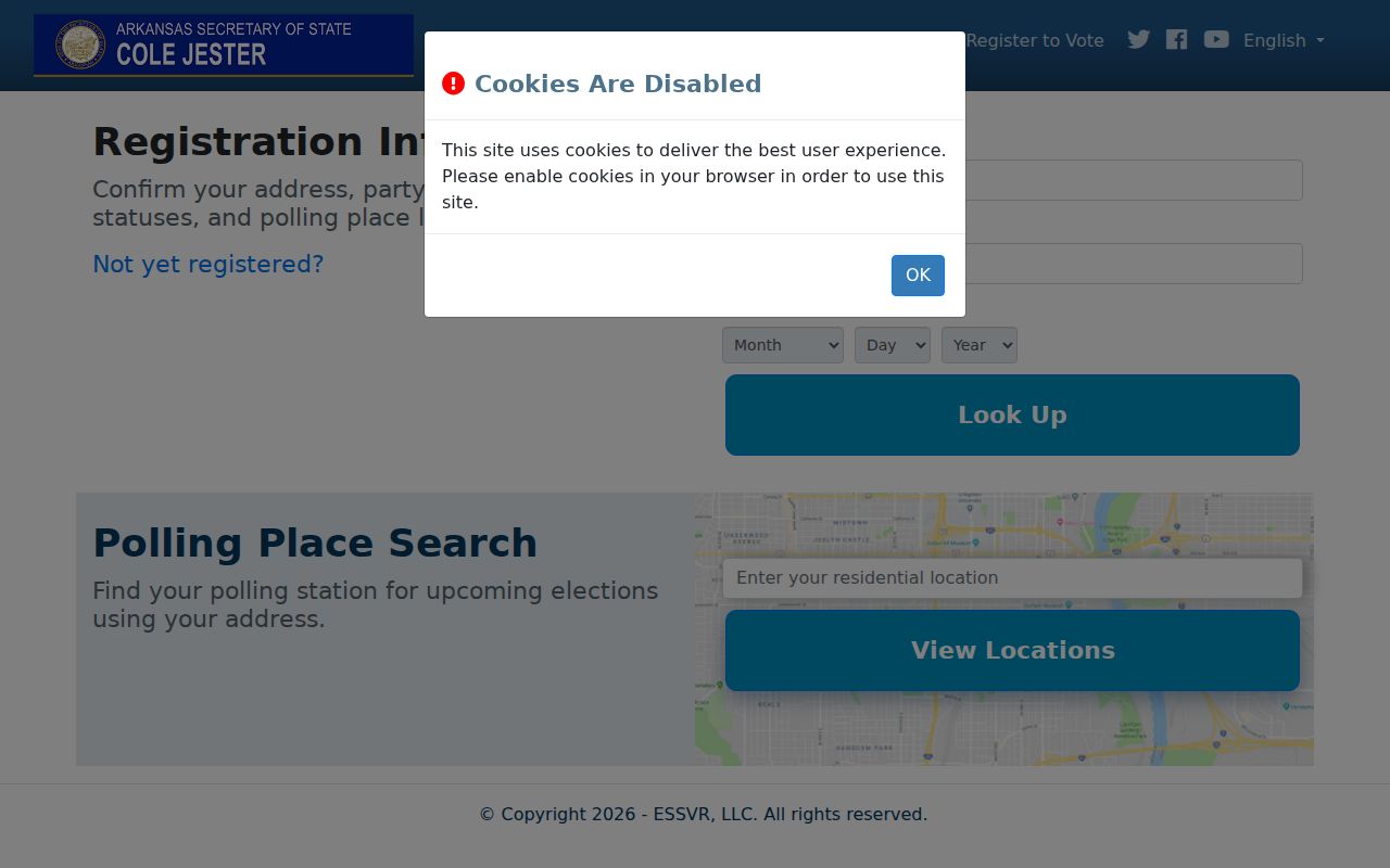 Conway residents directory Arkansas voter lookup